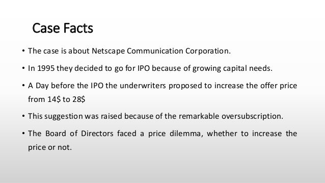 netscape ipo case study solution netscape ipo case study solution